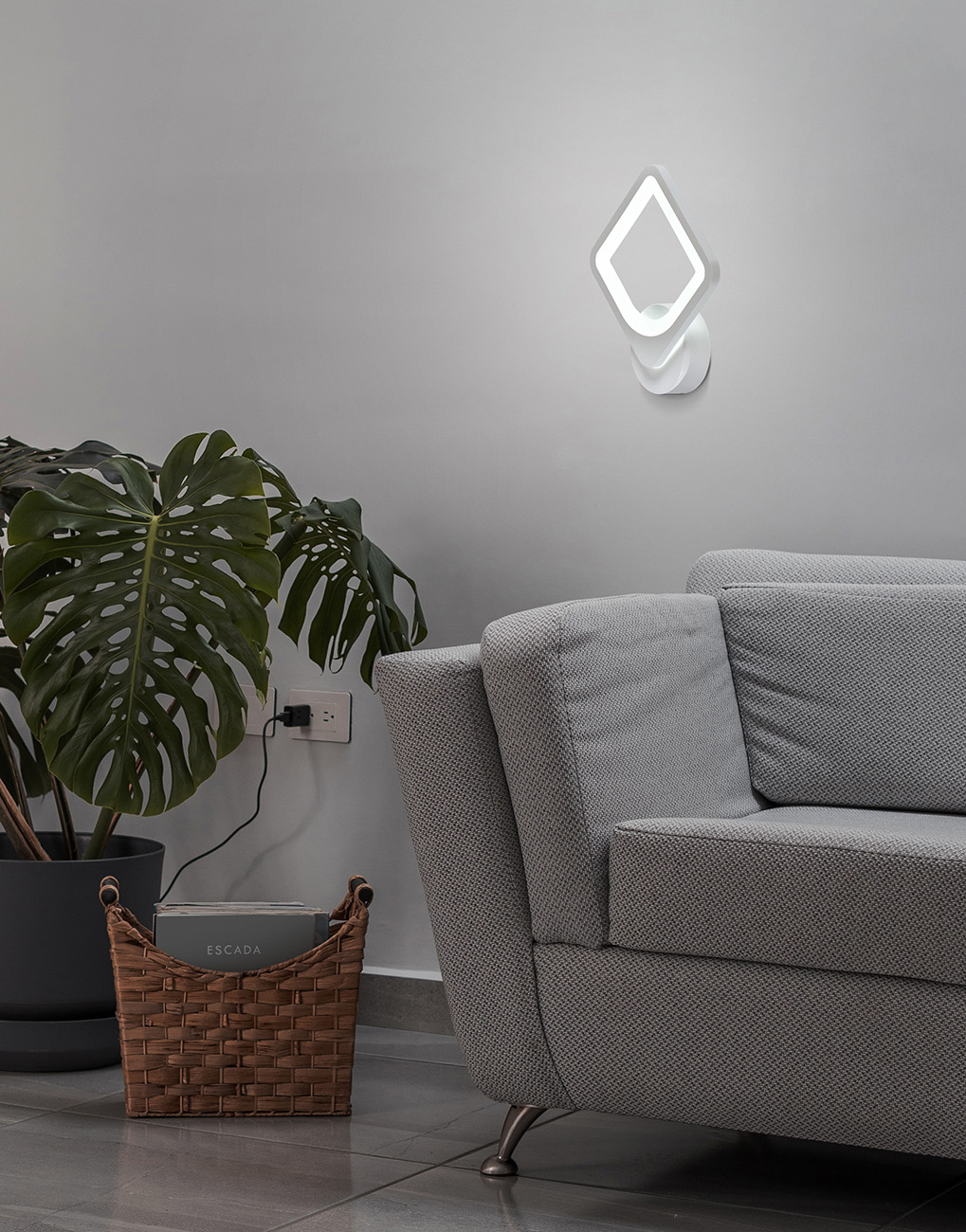 бра escada square 10220/1led 18w