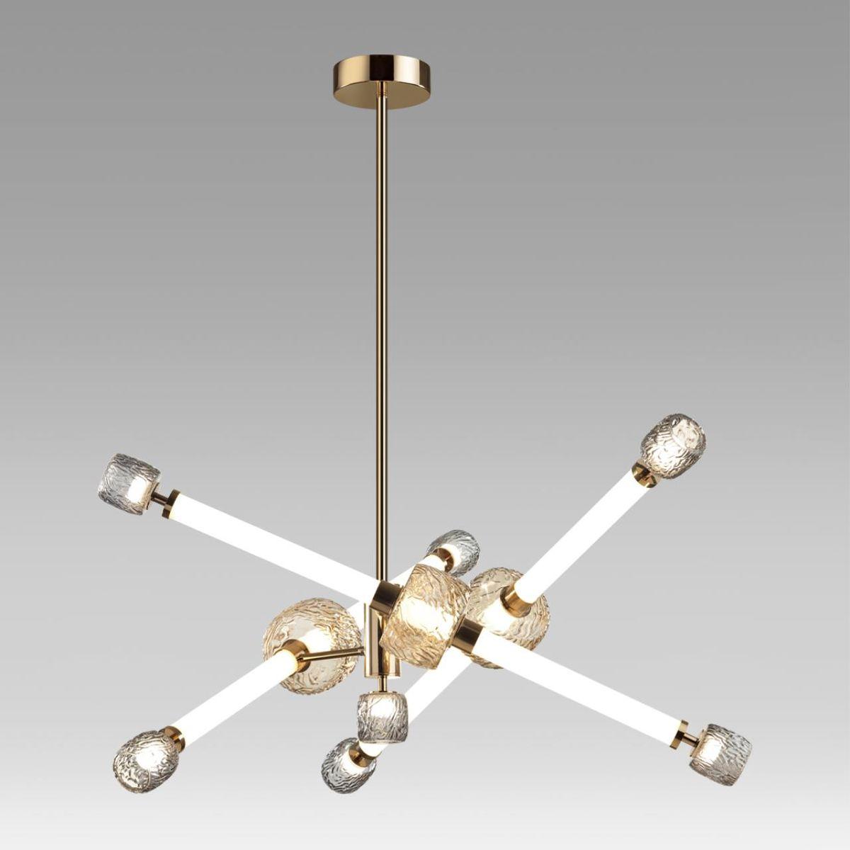 подвесная светодиодная люстра odeon light modern kliff 5426/54cl