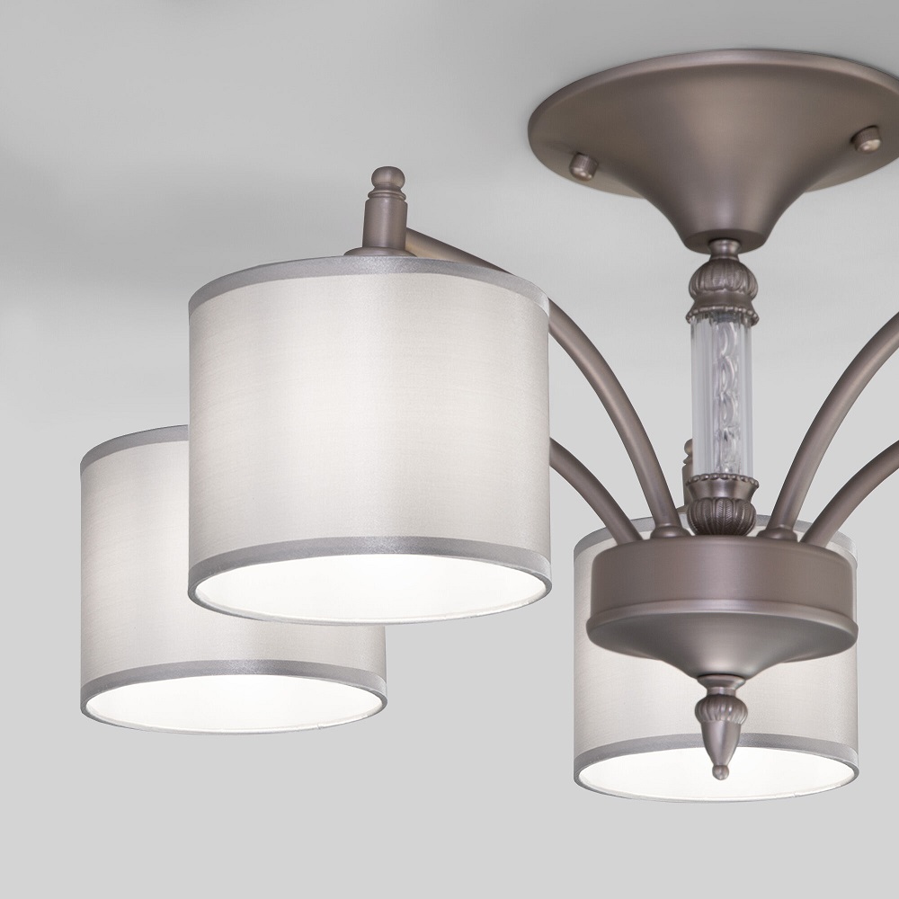 потолочная люстра eurosvet adagio 60080/5 сатин-никель