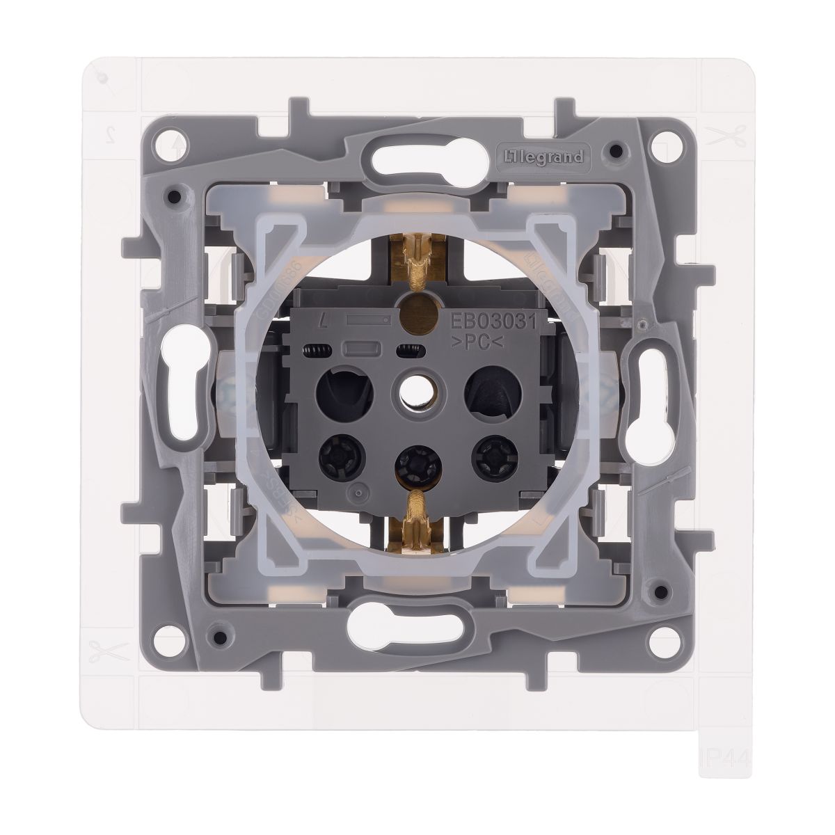 розетка 2к+з ip44 legrand etika слоновая кость 672326