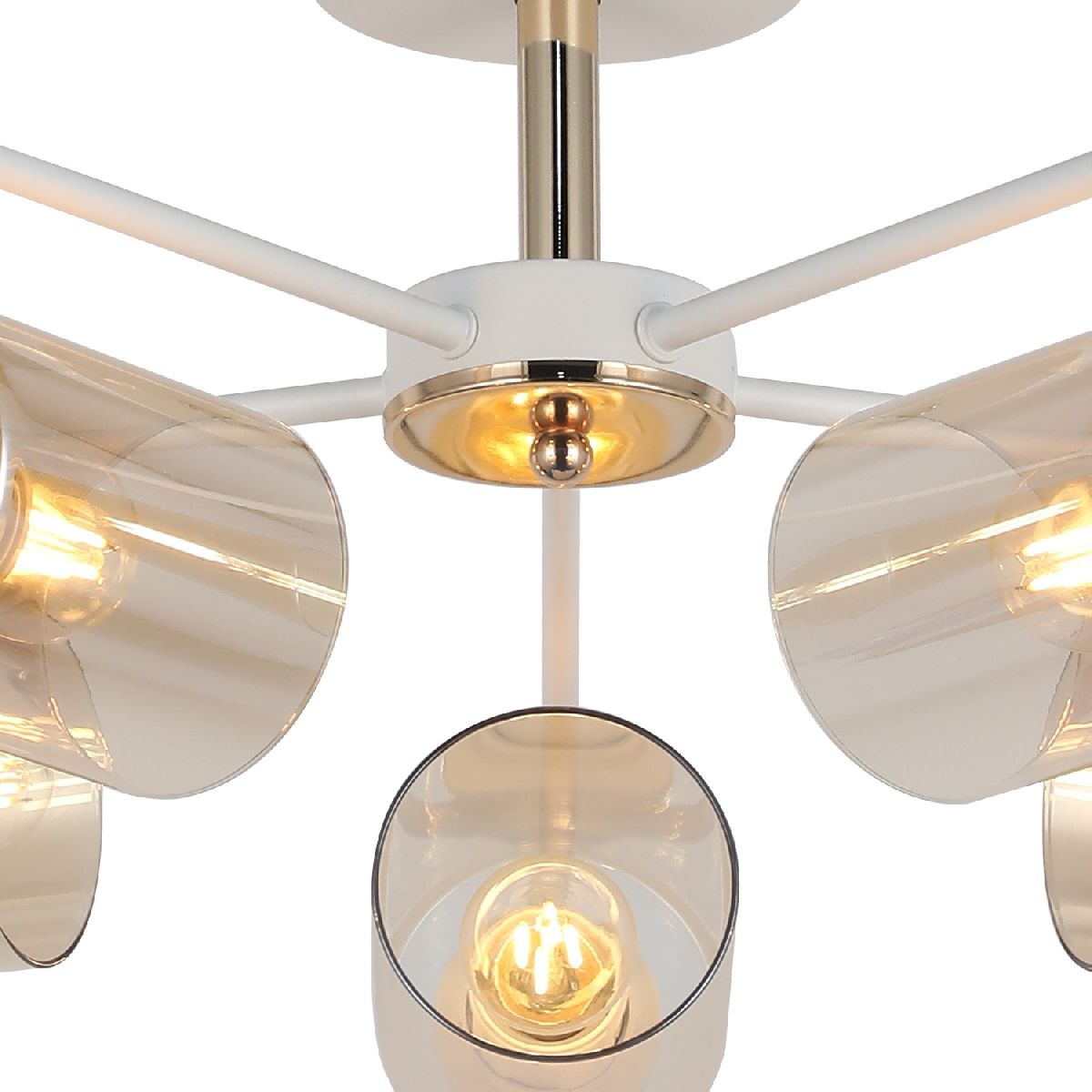 люстра на штанге illumico il8248-5cou-79 wh gd