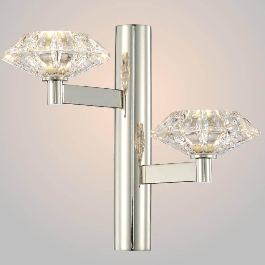 бра crystal lux rebeca ap2 nickel