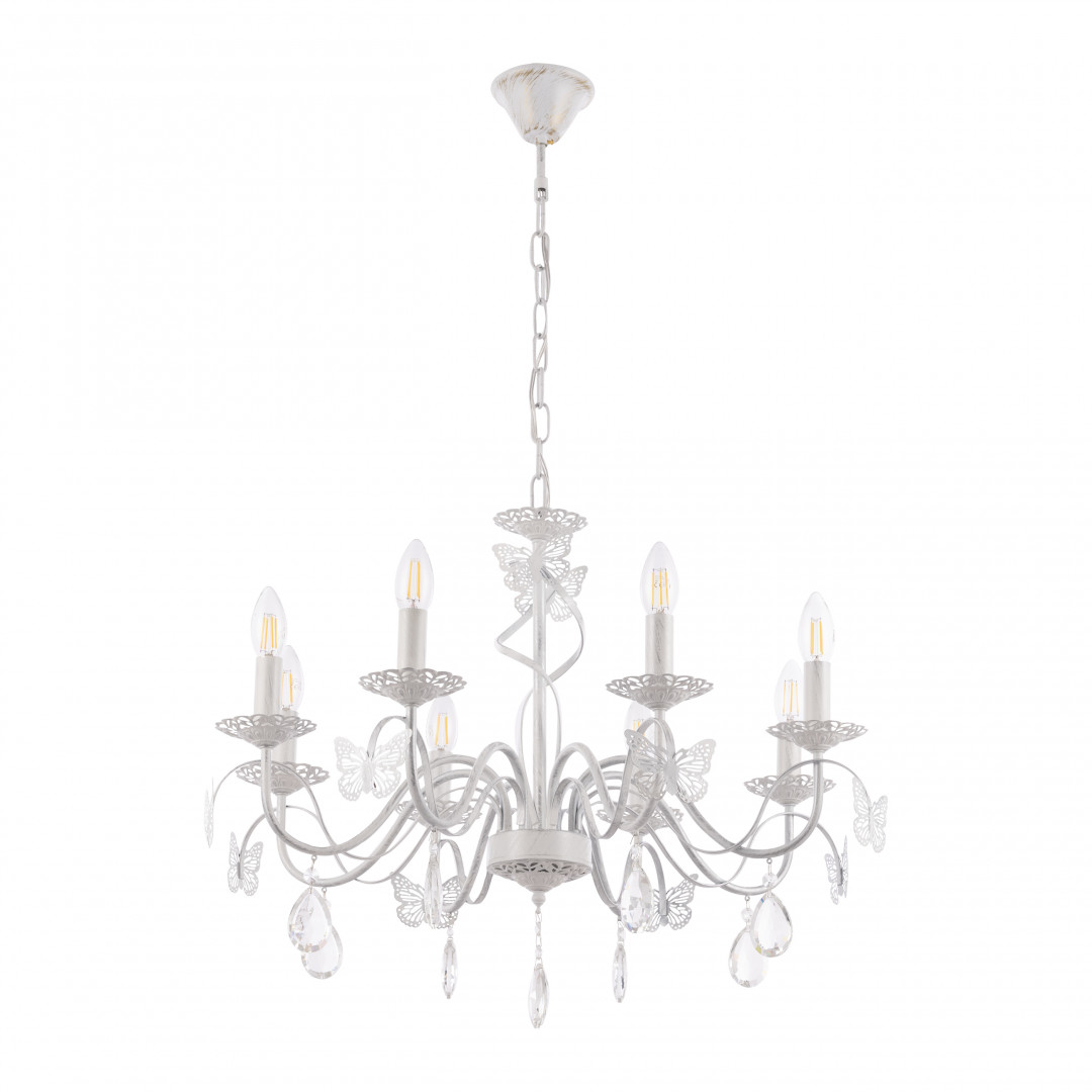 подвесная люстра arte milano 346179/8 wt+sl