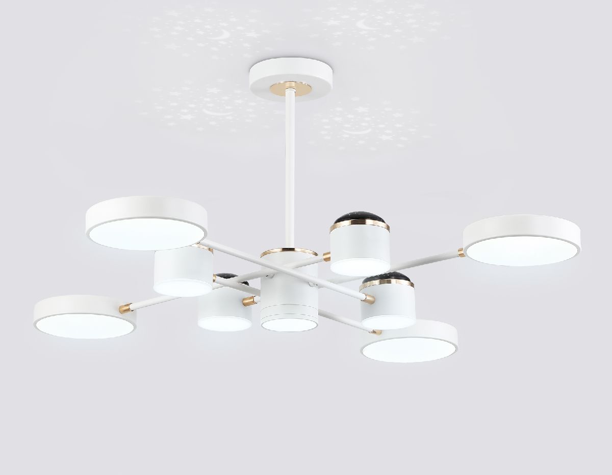 люстра на штанге ambrella light linetech comfort fl51627