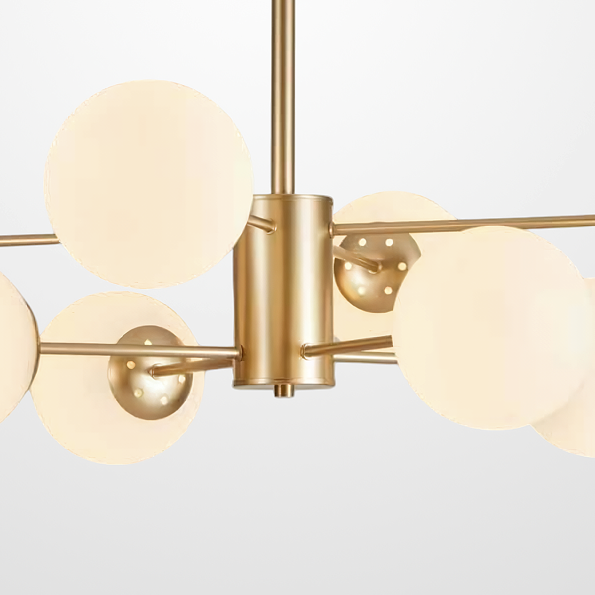 люстра на штанге imperiumloft roundi brass 305756-23