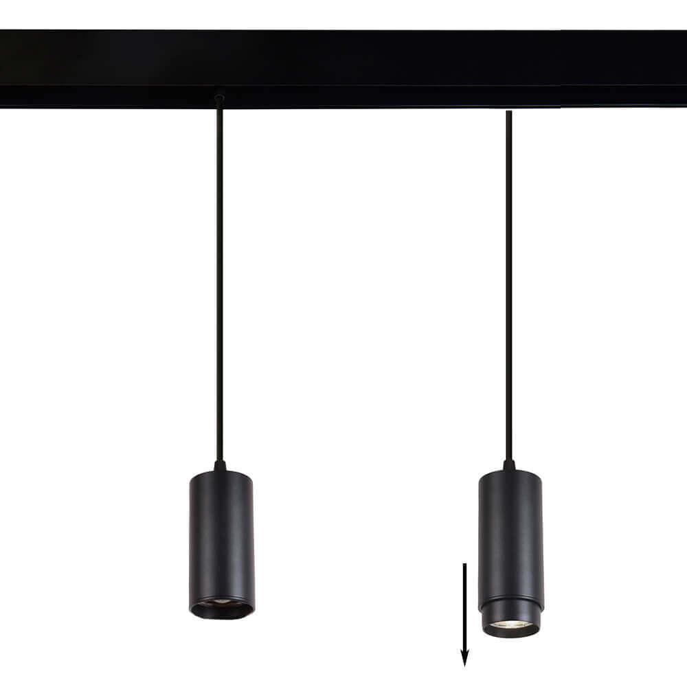 трековый светодиодный светильник crystal lux space clt 0.33 016 7w bl 4000k