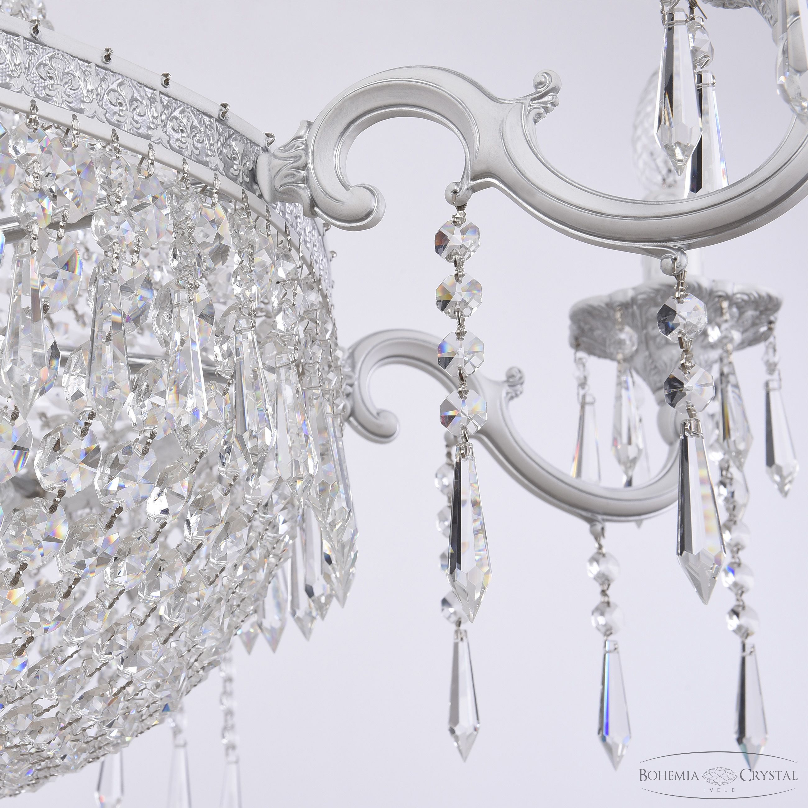 подвесная люстра bohemia ivele crystal al2201h201/8/100fl wmn