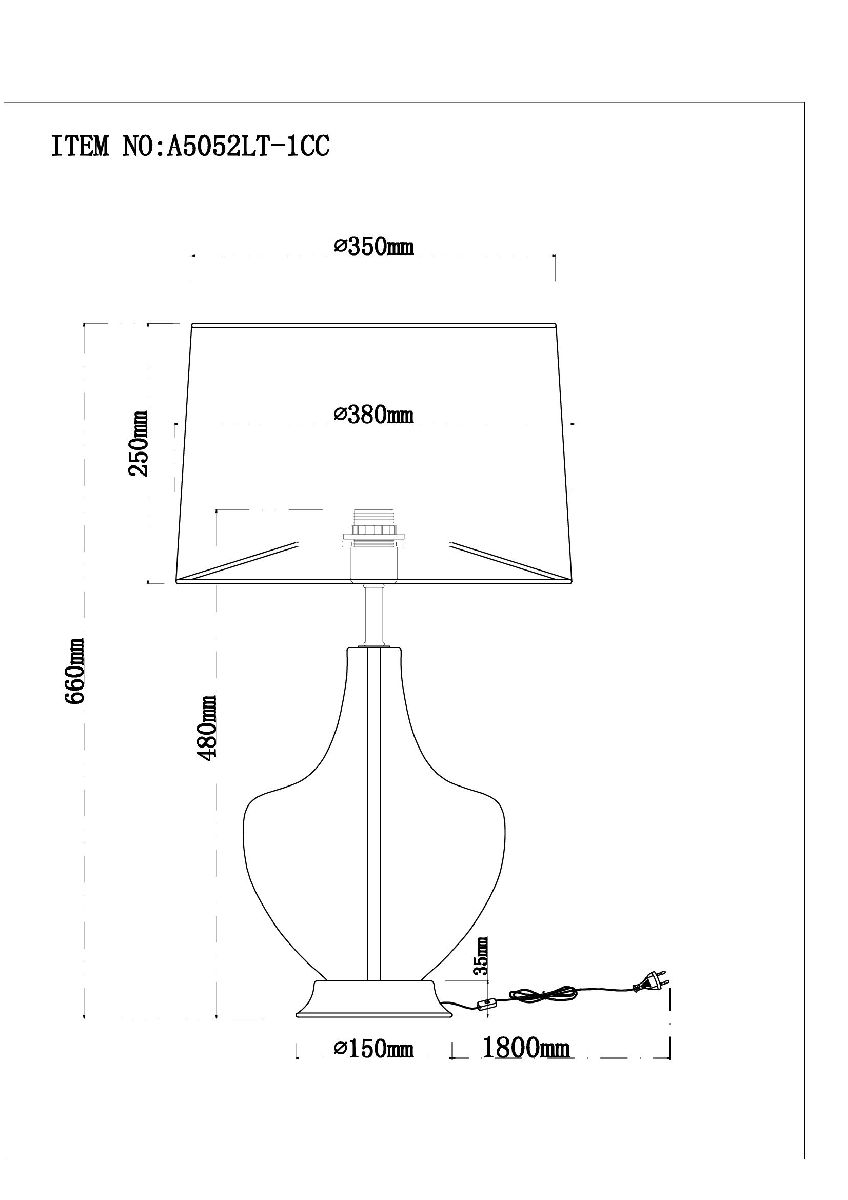 настольная лампа arte lamp sheratan a5052lt-1cc