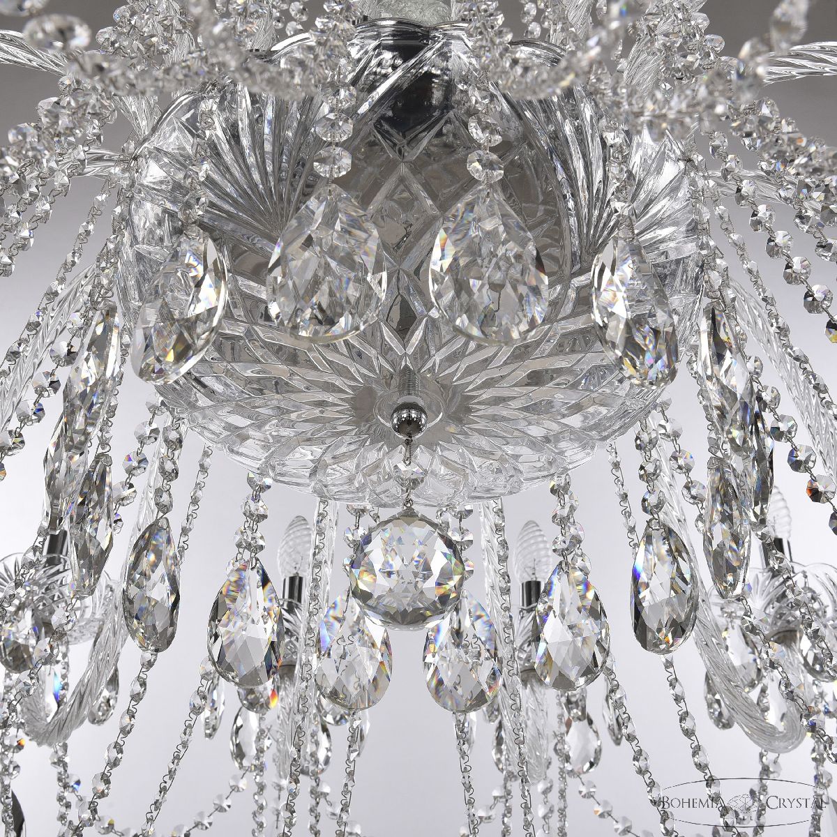 подвесная люстра bohemia ivele crystal 1402/16/400 ni