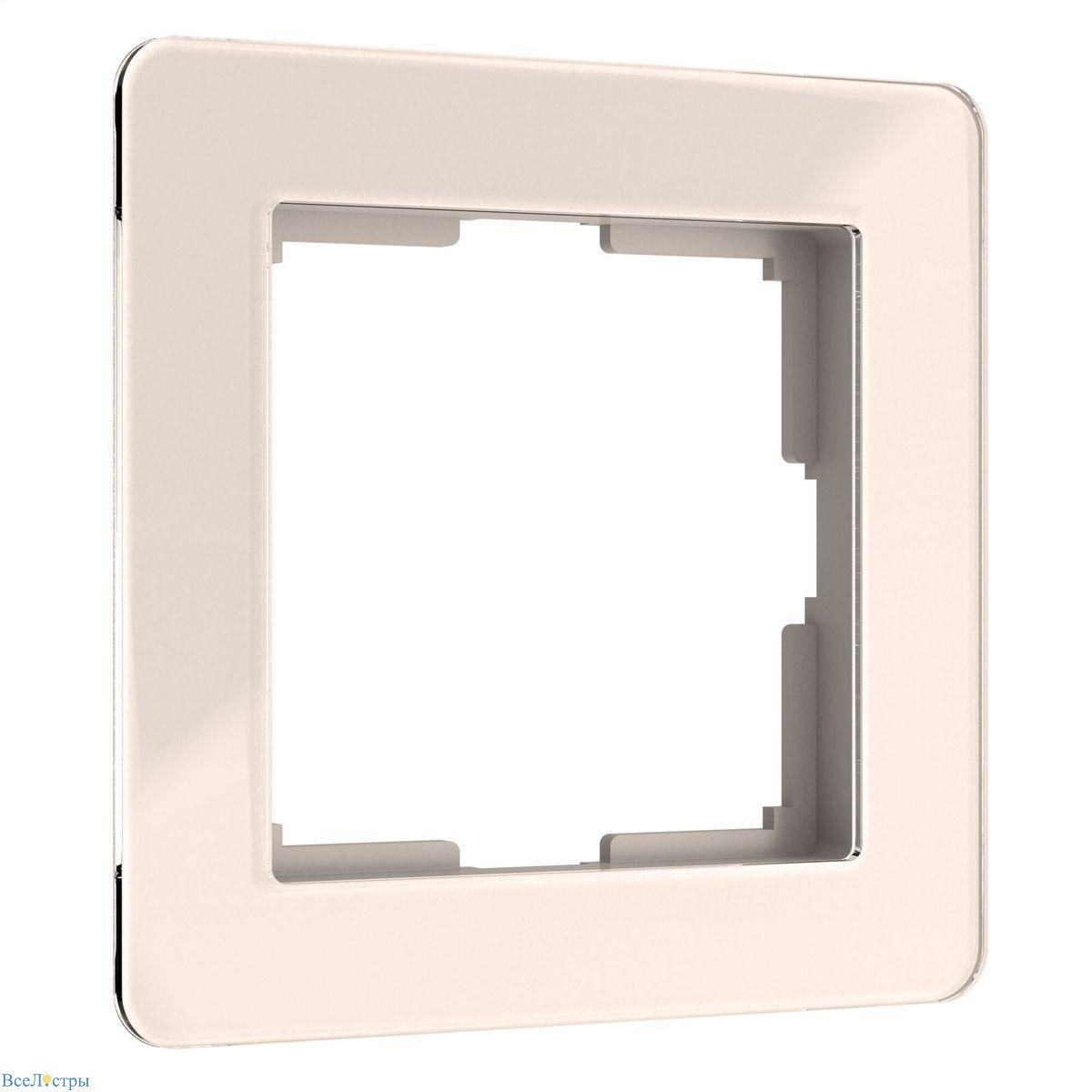 рамка werkel acrylic на 1 пост айвори w0012743 4690389186271