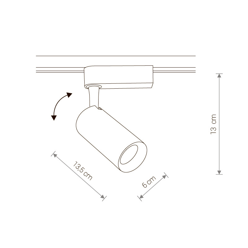 трековый светодиодный светильник nowodvorski profile iris 9004