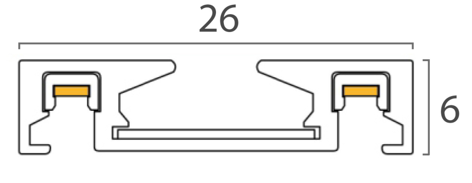 шинопровод накладной магнитный italline kreator it09-9020 black