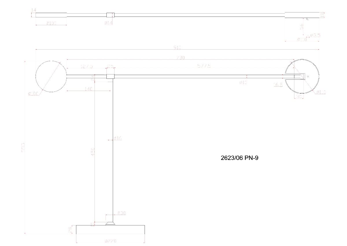 торшер divinare malcone 2623/06 pn-9