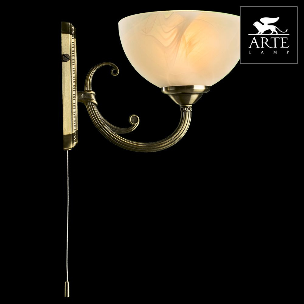 бра arte lamp windsor white a3777ap-1ab