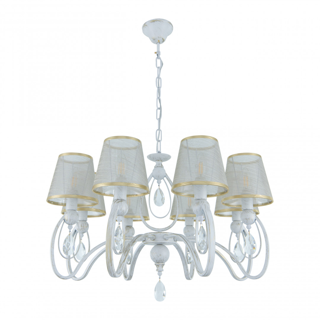подвесная люстра arte milano 347203/8 wt+g