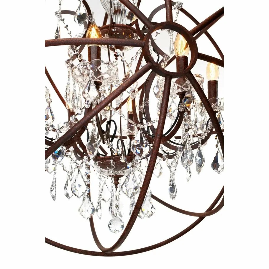 подвесная люстра loft it foucaults orb crystal loft1897/8