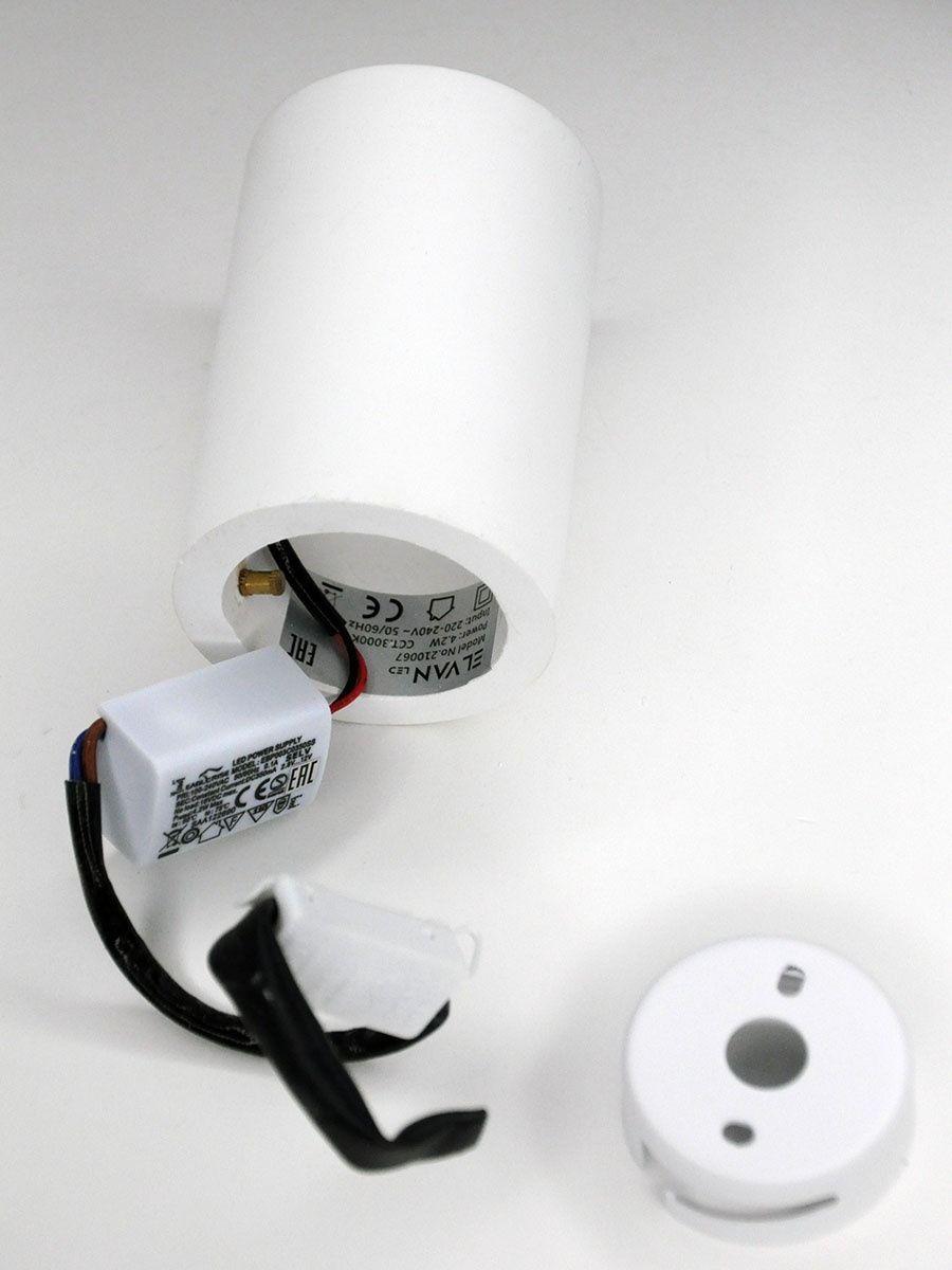 потолочный светодиодный светильник elvan nls-210067-4.2w-ww-whch