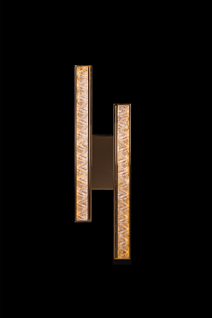 бра aida le7707/2w gold