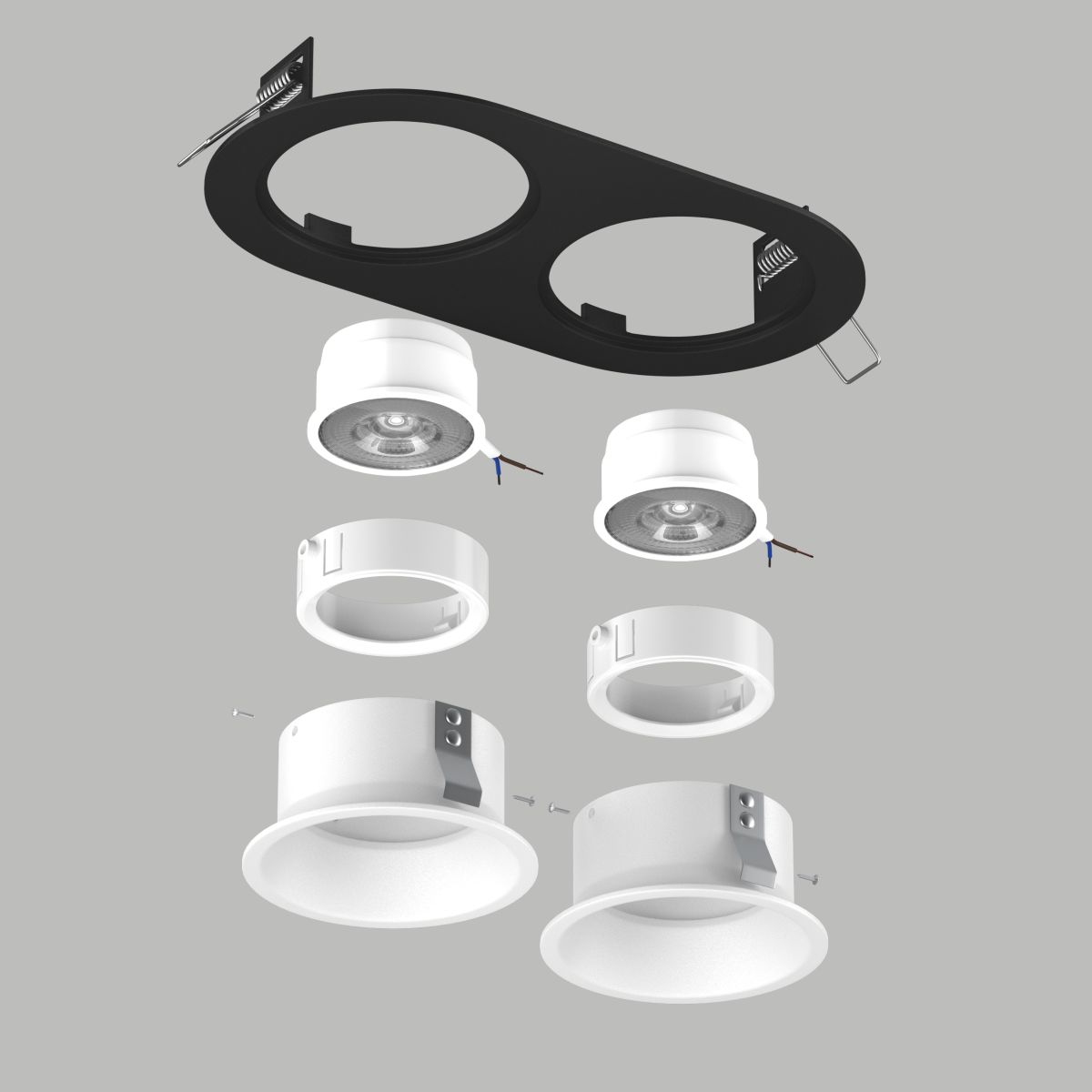 встраиваемый светильник lightstar domino (214657+214606+214606+214006+214006) d6570606wmod