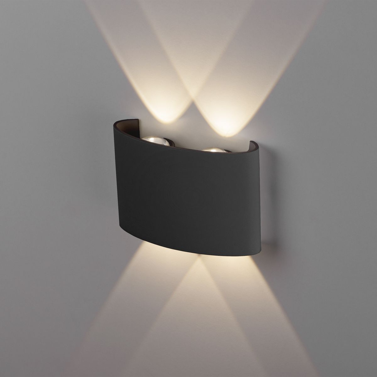 настенный светильник elektrostandard 1555 techno led twinky double черный