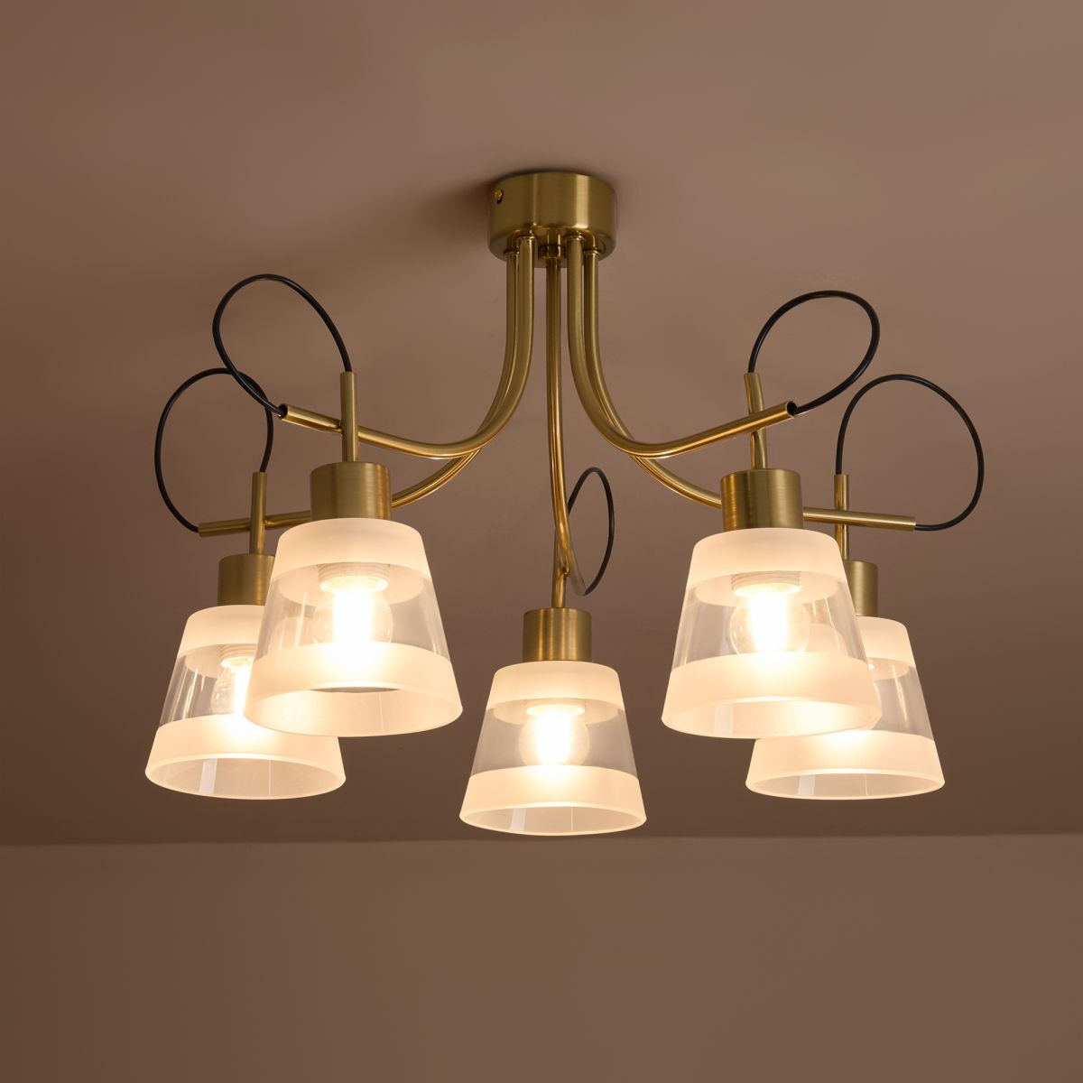 потолочная люстра freya caramel fr5522pl-05bs