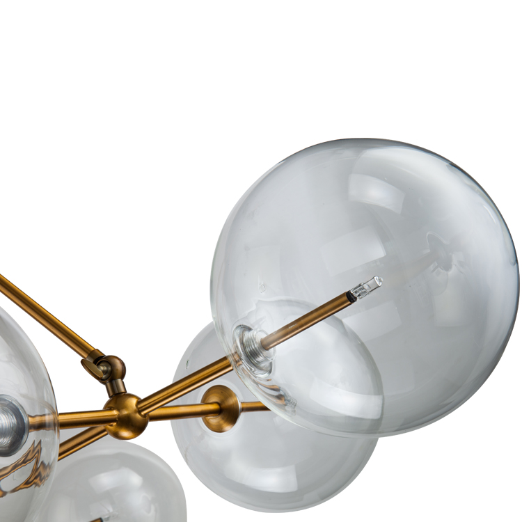 люстра на штанге delight collection globe mobile kg0965p-10b brass