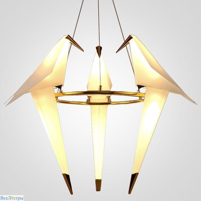 подвесная светодиодная люстра imperium loft origami bird 75246-22