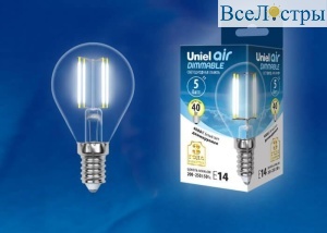 LED-G45-5W/NW/E14/CL/DIM GLA01TR картон
