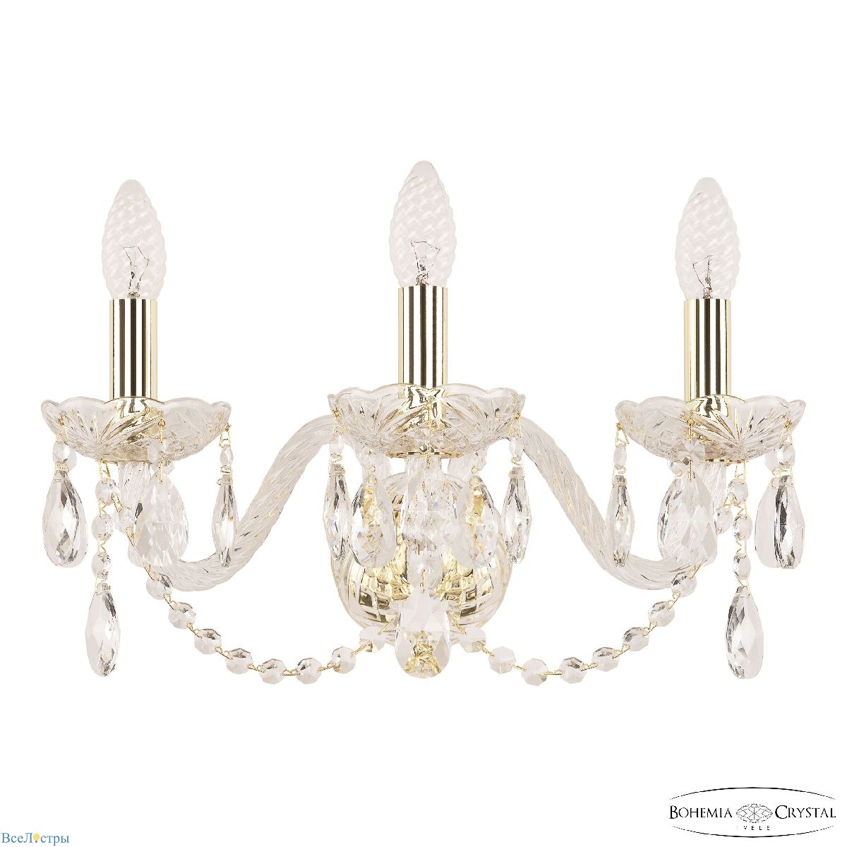 бра bohemia ivele crystal 101b/3/165 g