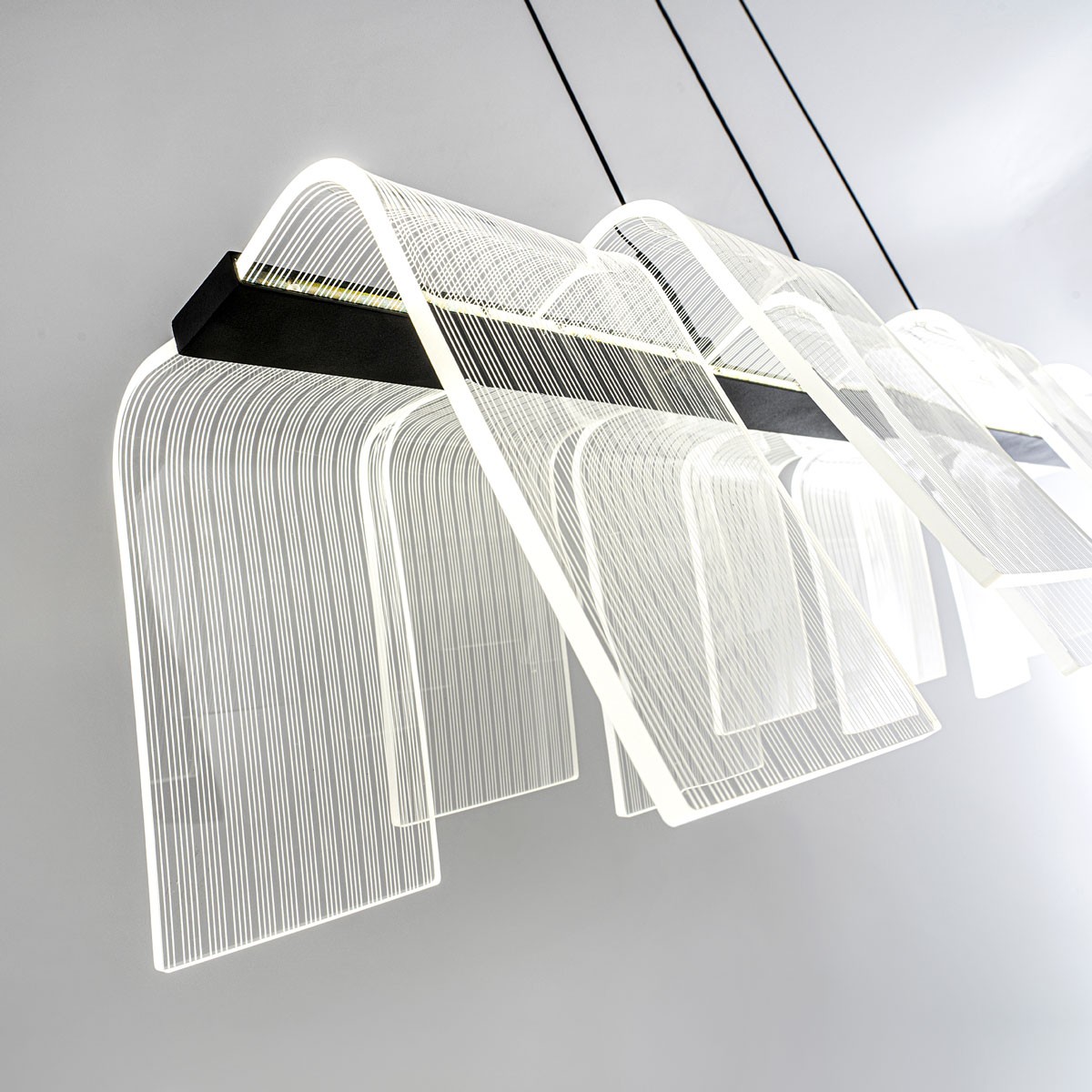 подвесная люстра led4u l7709-970 bk