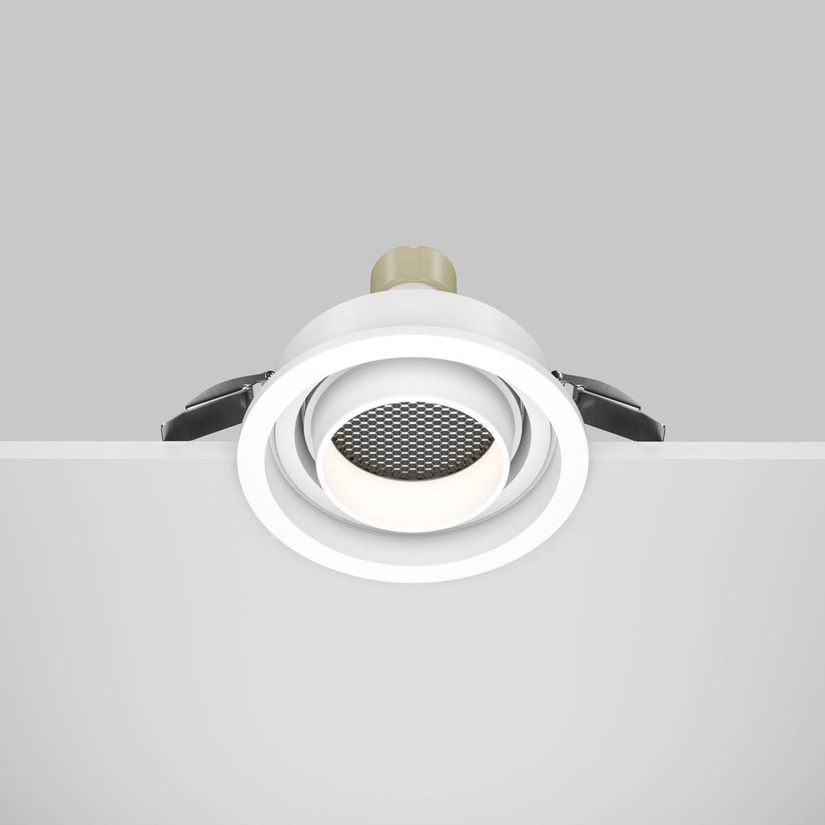 встраиваемый светильник maytoni atom dl113-gu10-01-rd-w