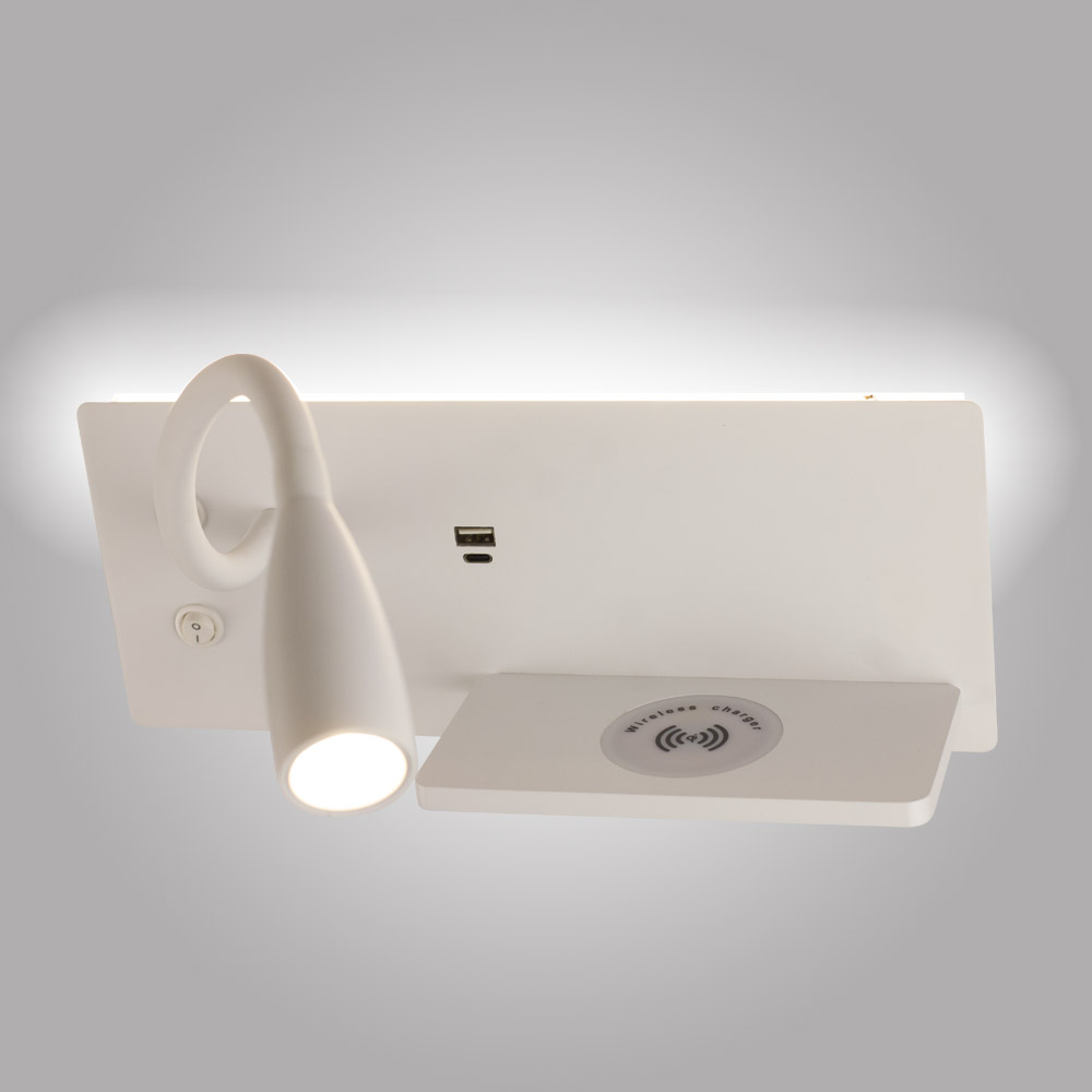 настенный светильник am group am483 wh