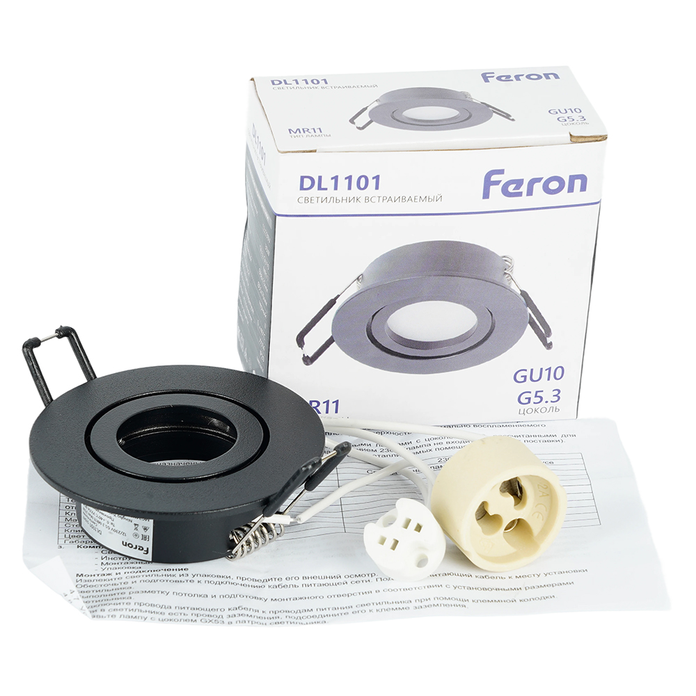 встраиваемый светильник feron dl1101 51947