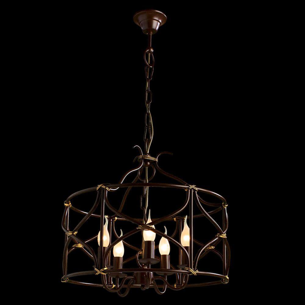 подвесная люстра arte lamp bellator a8959sp-5br