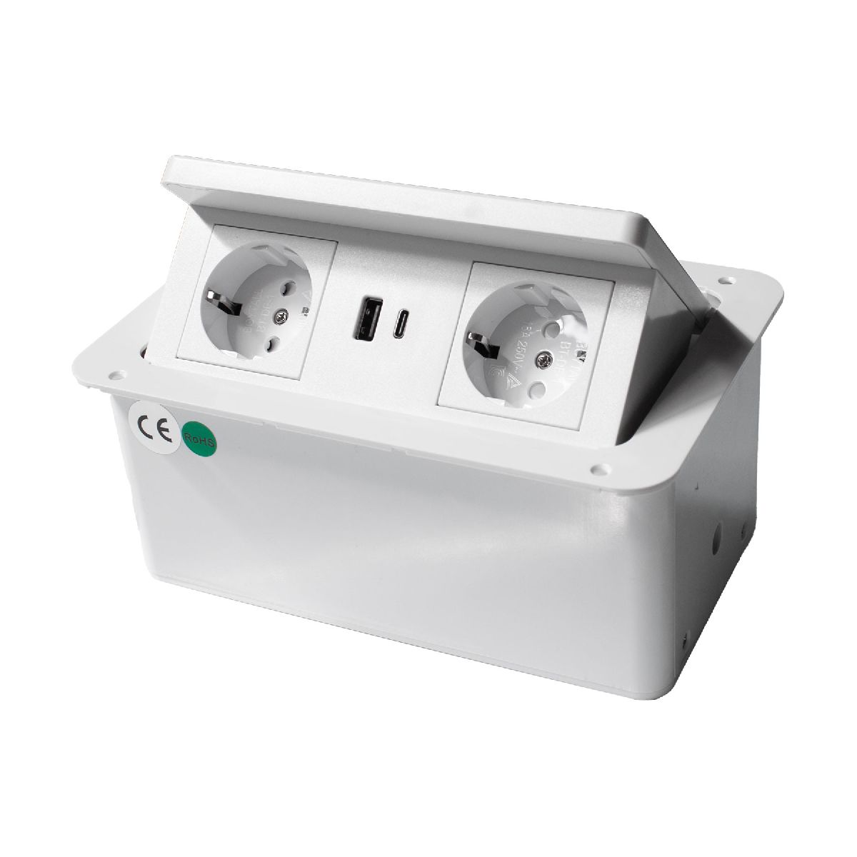 блок розеток lk-dms-742 (2 секции полуавтоматический 2 usb беспроводная зарядка) mebax 00-00002869