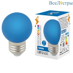 LED-G45-1W/BLUE/E27/FR/С
