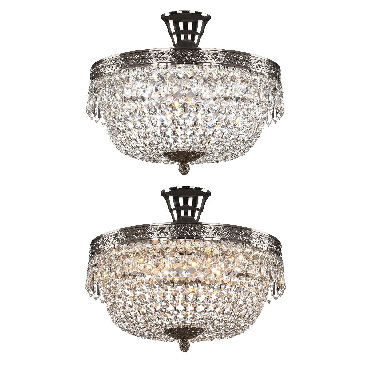 потолочный светильник bohemia ivele crystal 19011/35iv/led-dim ni