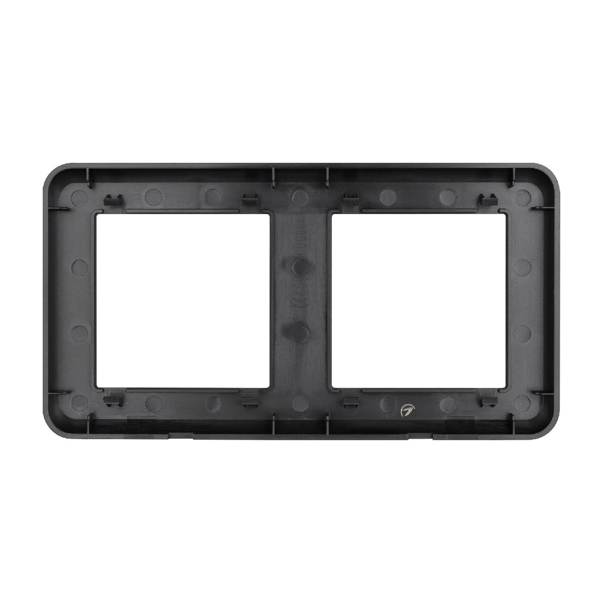 рамка двухместная arlight frm-versa-pl-2-bk 043778