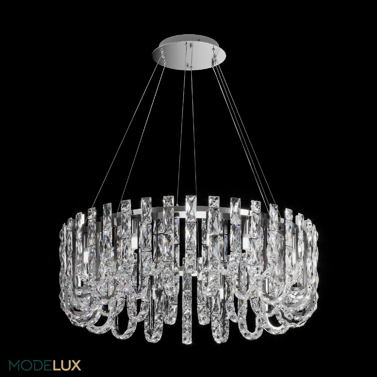 подвесная люстра modelux ml.6621.19 cr