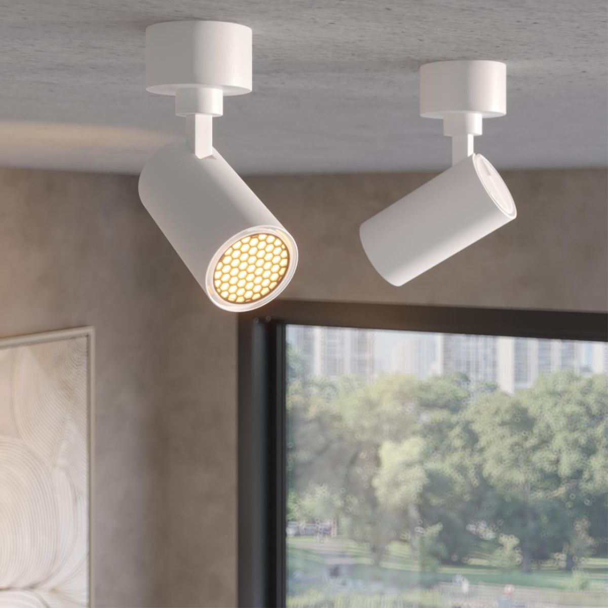 накладной спот с переключателем цв. температуры novotech over selene 359924