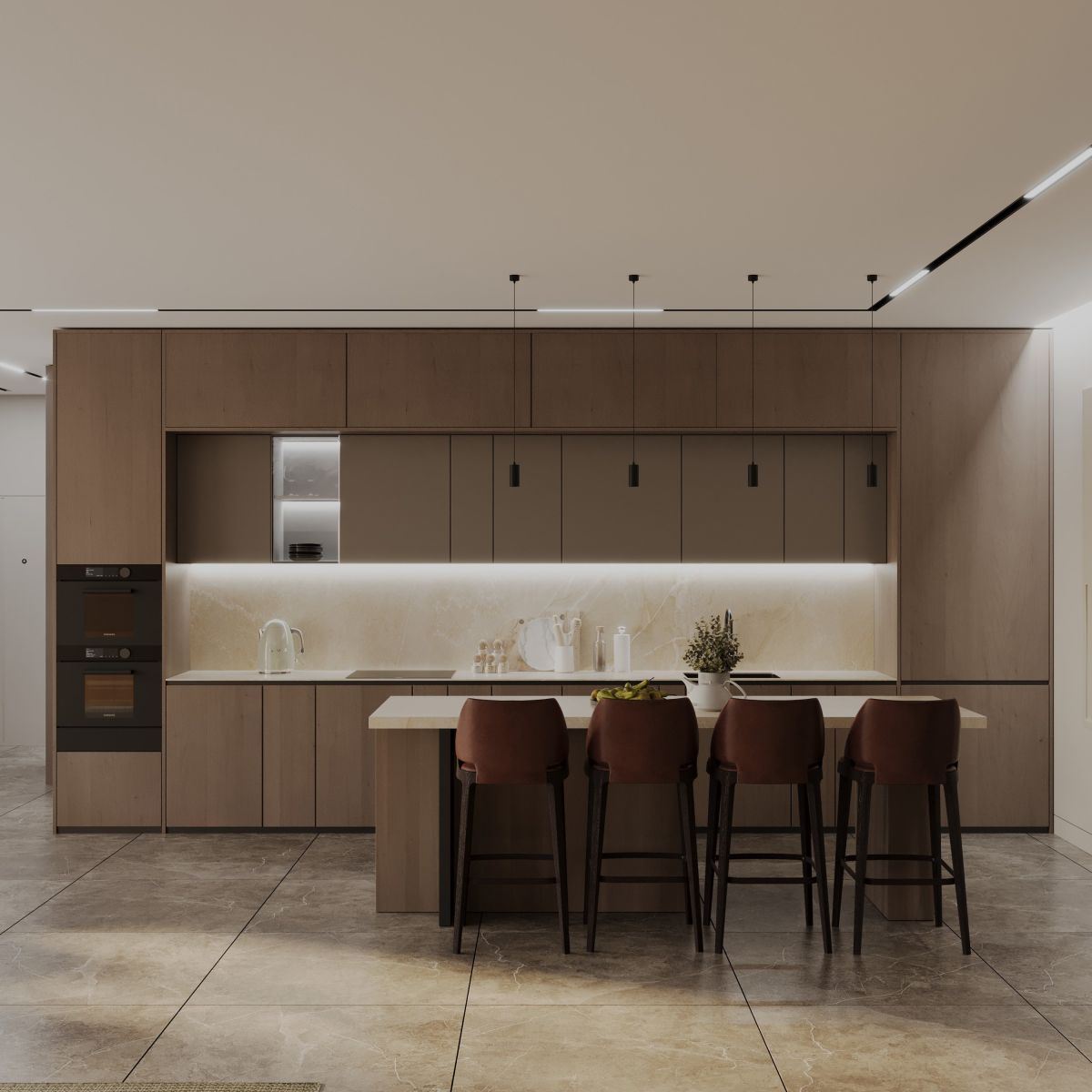 шинопровод магнитный под натяжной потолок hesby lighting eldeko hsbl_0185