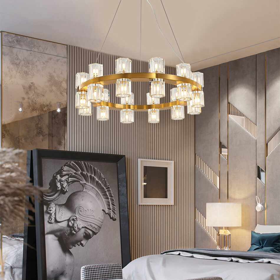 подвесная люстра delight collection arcachon 8530p/d610 gold