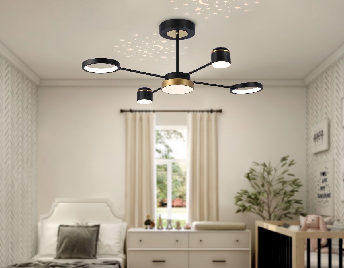 люстра на штанге ambrella light linetech fl51632
