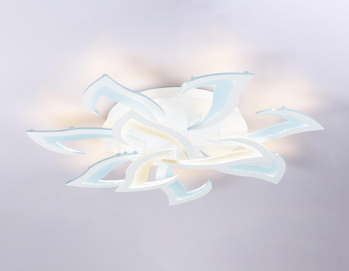 потолочная светодиодная люстра ambrella light acrylica original fa4473