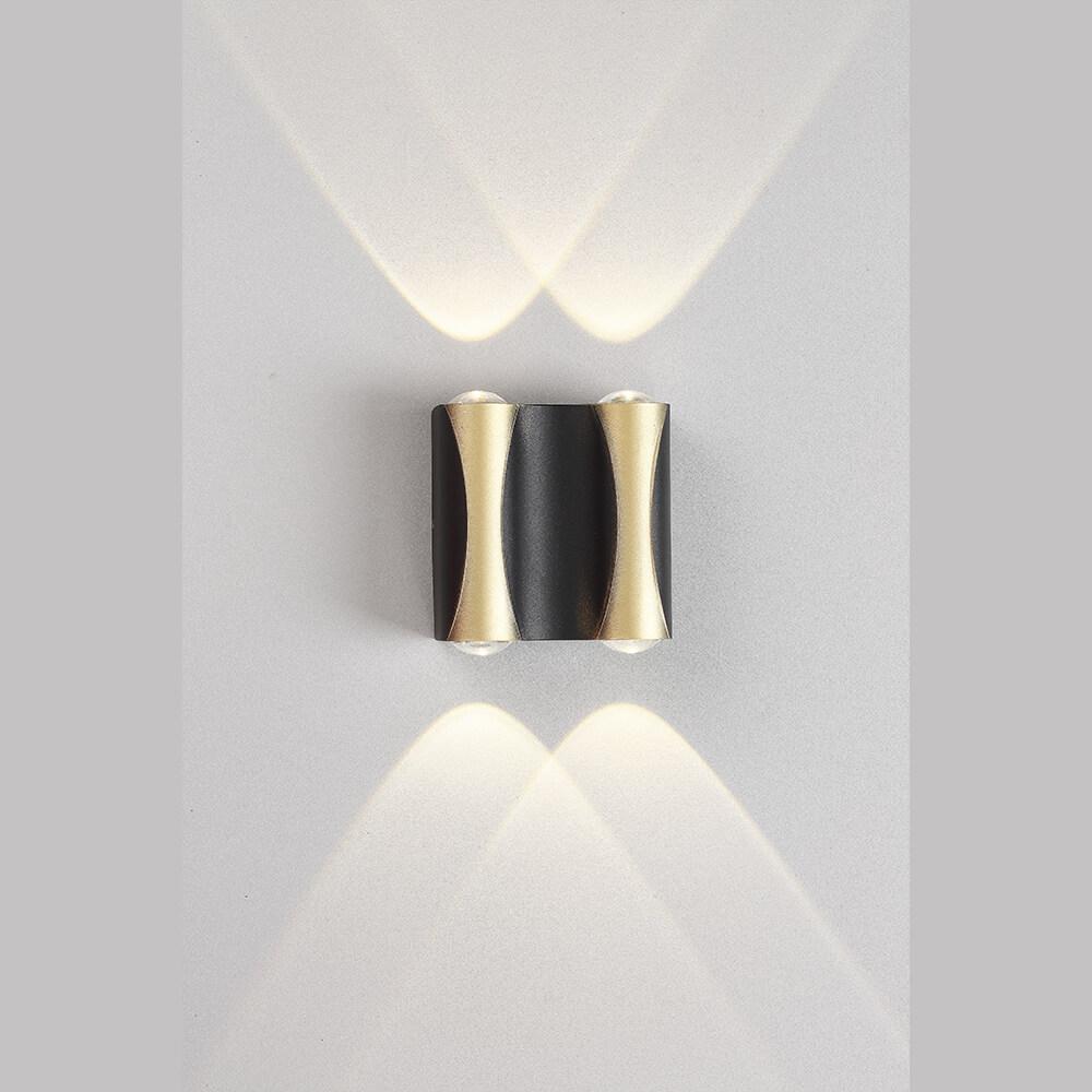настенный светодиодный светильник crystal lux clt 022w2 bl-go 4000k