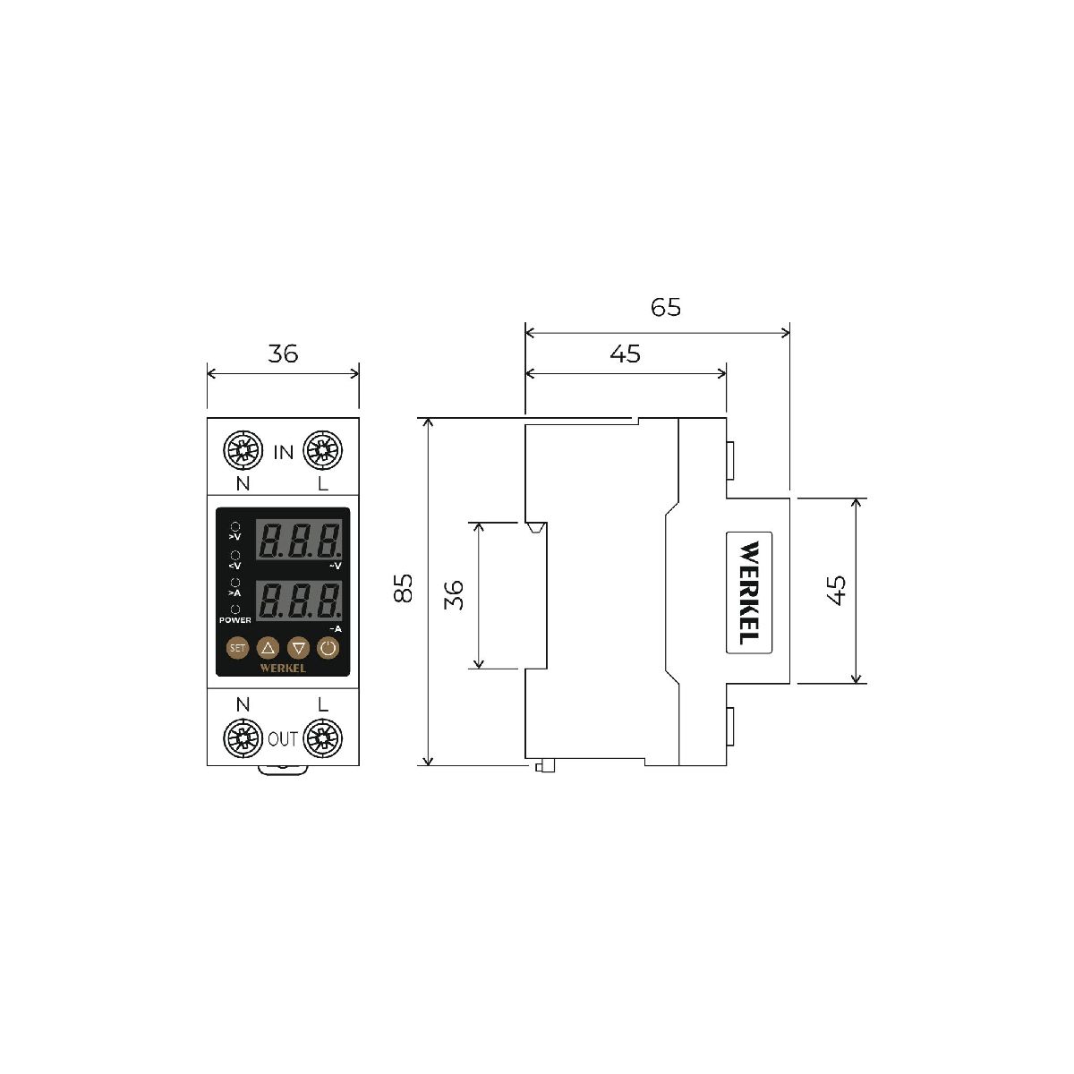 реле напряжения werkel w932p63r 4690389204425 a066459