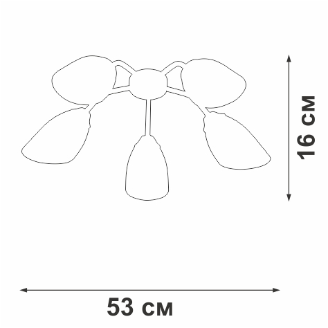 потолочная люстра vitaluce v31950/5pl