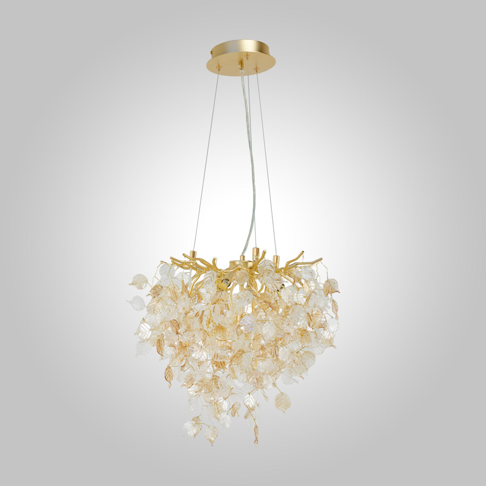подвесная люстра am group forest d400 gold