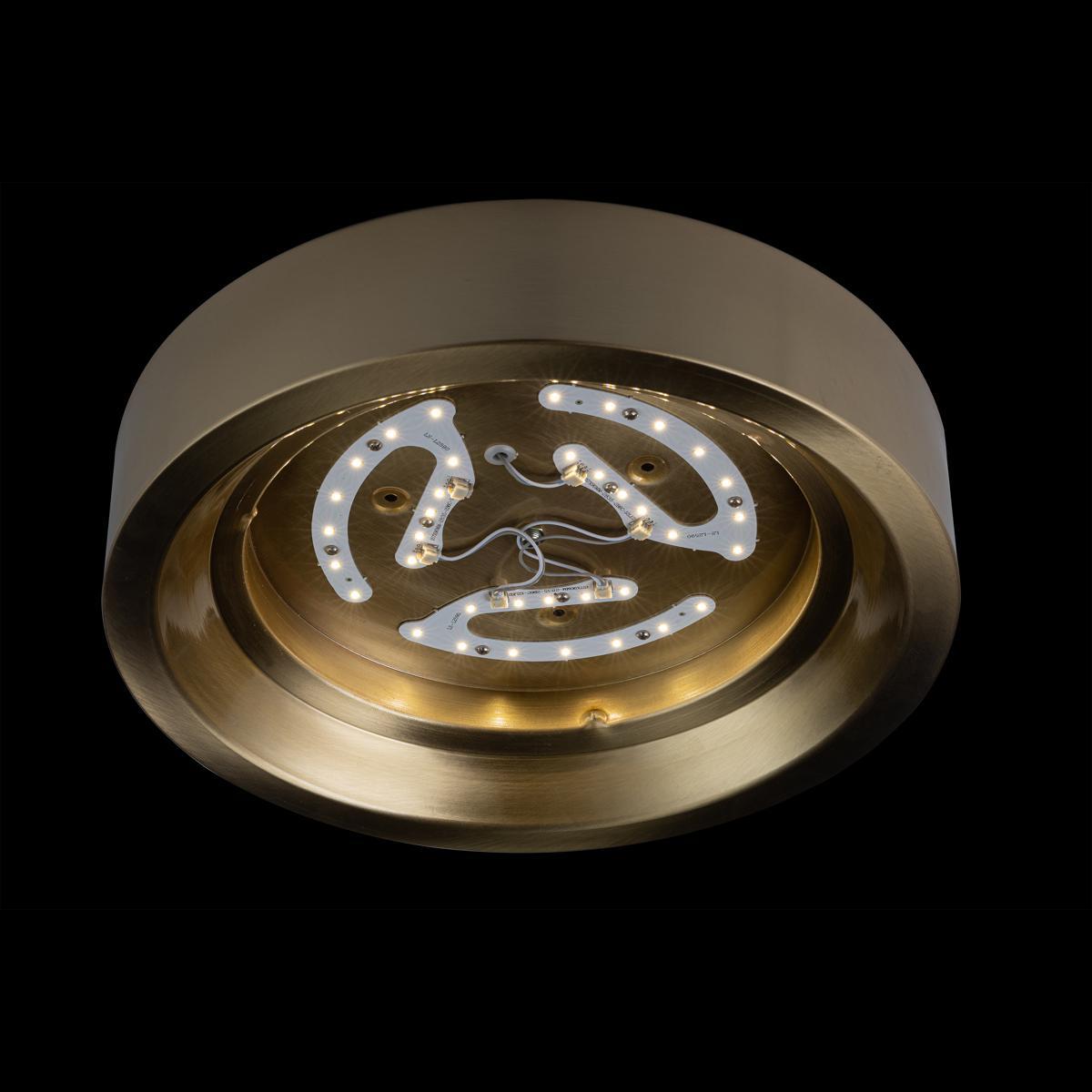 потолочный светодиодный светильник loft it button copper 10007/18