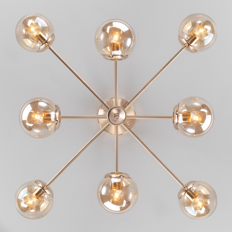 люстра на штанге eurosvet 30166/8 золото